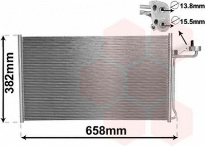 VAN WEZEL 59005150 -  Конденсатор, кондиционер